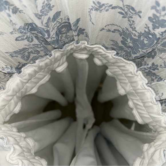 Miami Blue and White Flutter Sleeve Jumpsuit - Picture 3 of 10